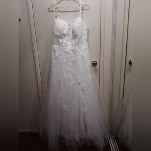 Cream wedding dress